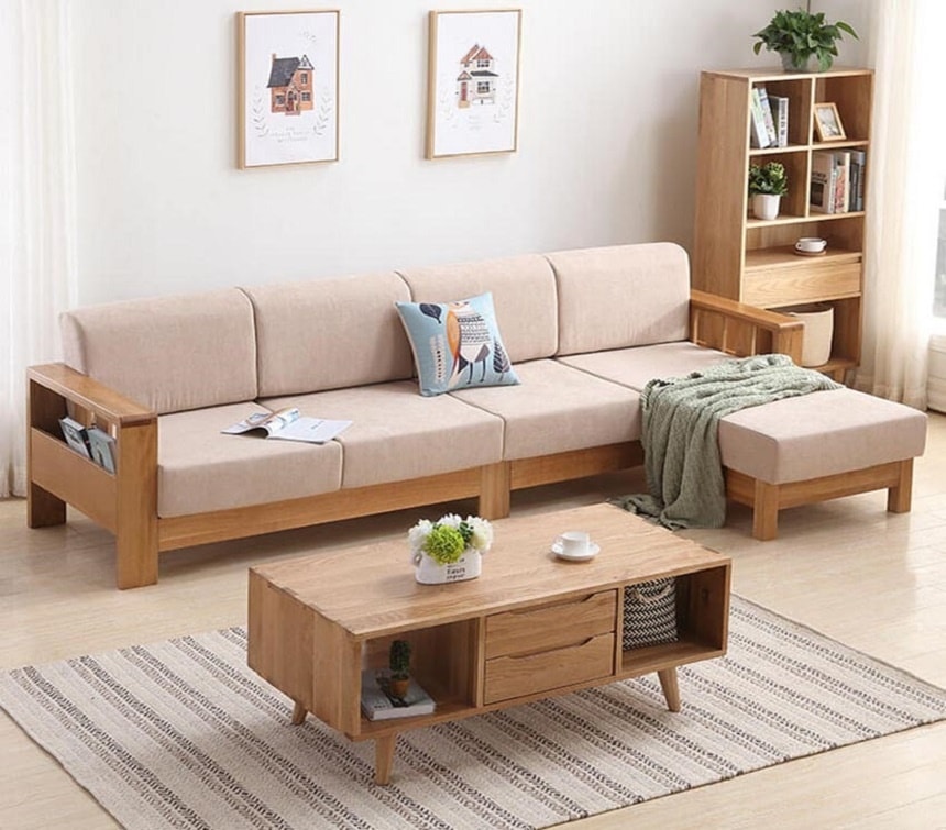 May nệm ghế sofa gỗ giá rẻ khu vực bình dương | Gia công nệm ghế Thiên Kim