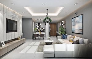 Thiết kế và trang trí nội thất phòng khách sang trọng hiện đại