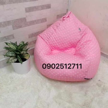 Ghế lười màu hồng (size M) – 1 người ngồi Ghế lười BeanBagHome beanbaghome.com