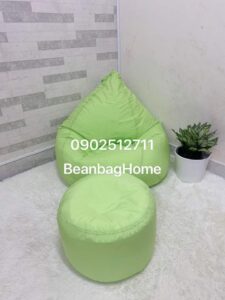 Ghế Lười Bean Bag Home gheluoixanhchuoi-225x300 Ghế Lười Giọt Nước Size M Kèm Đôn _ 01  