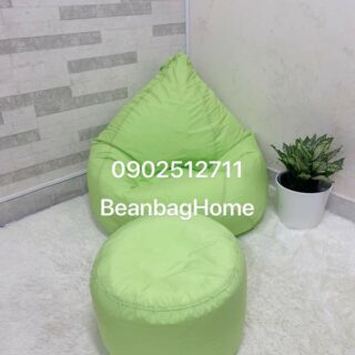 Ghế Lười Giọt Nước Size M Kèm Đôn _ 01 Ghế lười cao cấp beanbaghome.com