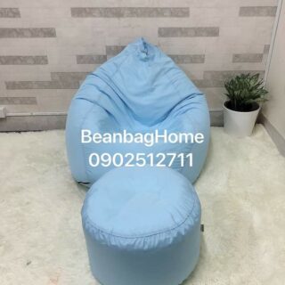 Ghế Lười Giợt Nước Size M Kèm Đôn _ 03 Ghế lười cao cấp beanbaghome.com