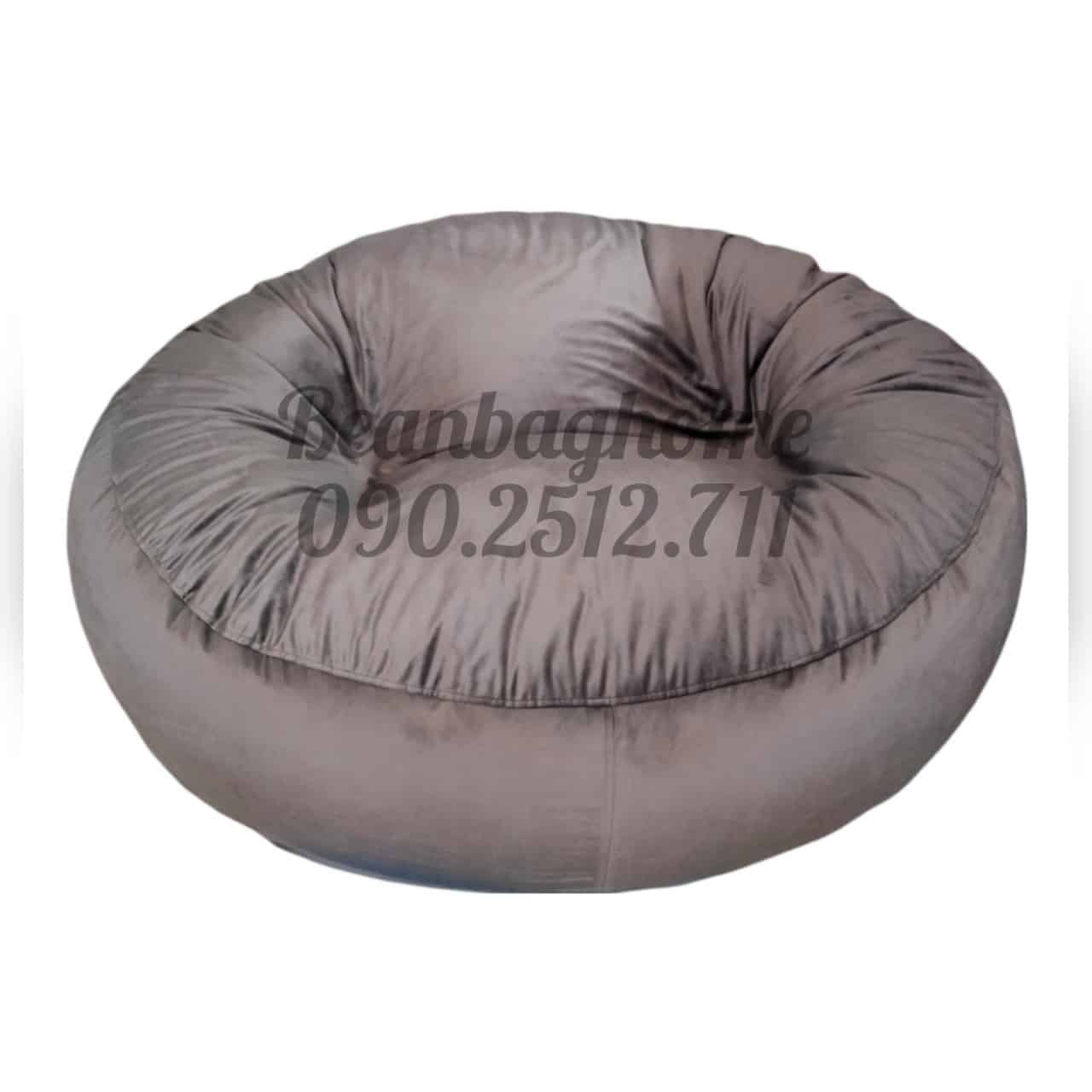 Ghế Lười Hạt Xốp Trụ Tròn Vải Nhung Size XL-02 Ghế lười cao cấp 4 Ghế Lười Hạt Xốp Trụ Tròn Vải Nhung Size XL-02 Ghế lười cao cấp beanbaghome.com 4