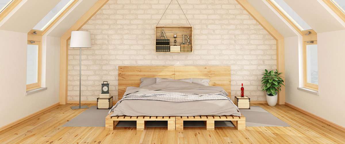 Giường ngủ Pallet gỗ thông