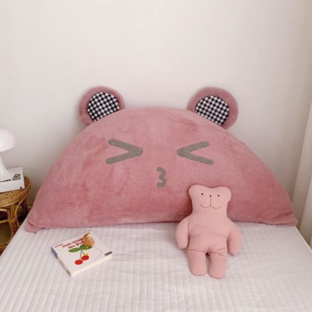 Gối Tựa Đầu Giường – gấu hồng 1m4x70cm Gối tựa đầu giường beanbaghome.com