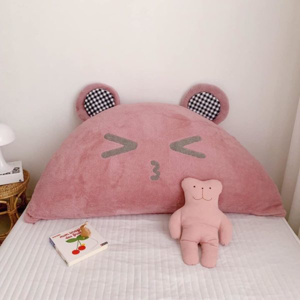 Gối Tựa Đầu Giường – gấu hồng 1m4x70cm Gối tựa đầu giường beanbaghome.com 2