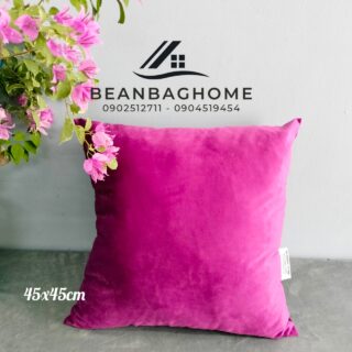 Gối sofa 45x45cm – Màu Tím – (Tựa lưng sofa, ghế ngồi văn phòng) Gối sofa beanbaghome.com