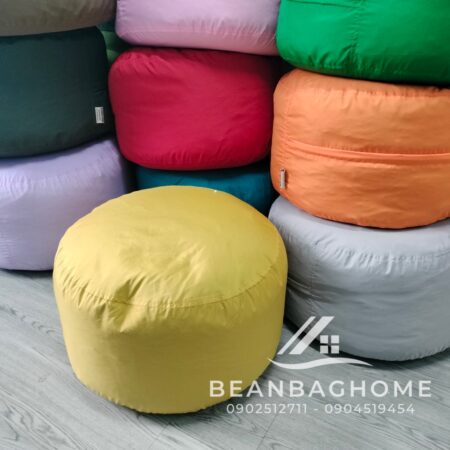 Ghế gác chân hạt xốp BeanbagHome kích thước 45cm x 25cm  – Màu vàng nghệ Ghế gác chân beanbaghome.com