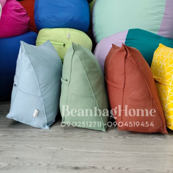 Gối tựa lưng tam giác 45x20x50cm – màu xanh bơ Gối sofa beanbaghome.com 5