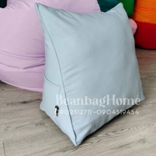 Gối tựa lưng tam giác 45x20x50cm – màu xanh lơ Gối tựa đầu beanbaghome.com