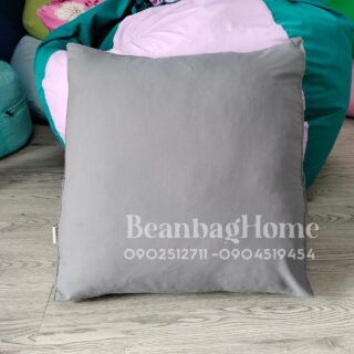 Gối tựa lưng tam giác 45x20x50cm – màu xám Gối tựa đầu beanbaghome.com