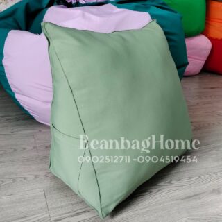 Gối tựa lưng tam giác 45x20x50cm – màu xanh bơ Gối tựa đầu beanbaghome.com