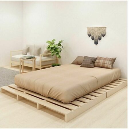 Tấm pallet gỗ làm giường ngủ Giường ngủ beanbaghome.com