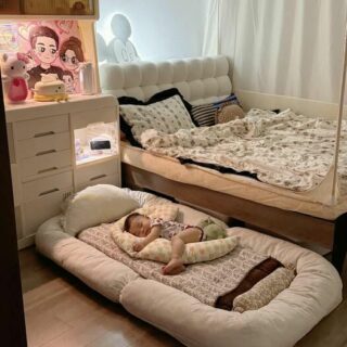 Nệm cho bé ngủ riêng Gối cho bé beanbaghome.com